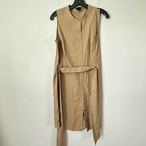 J.Crew Collection  Kahiki Button Front Shrit Dress  Sz S